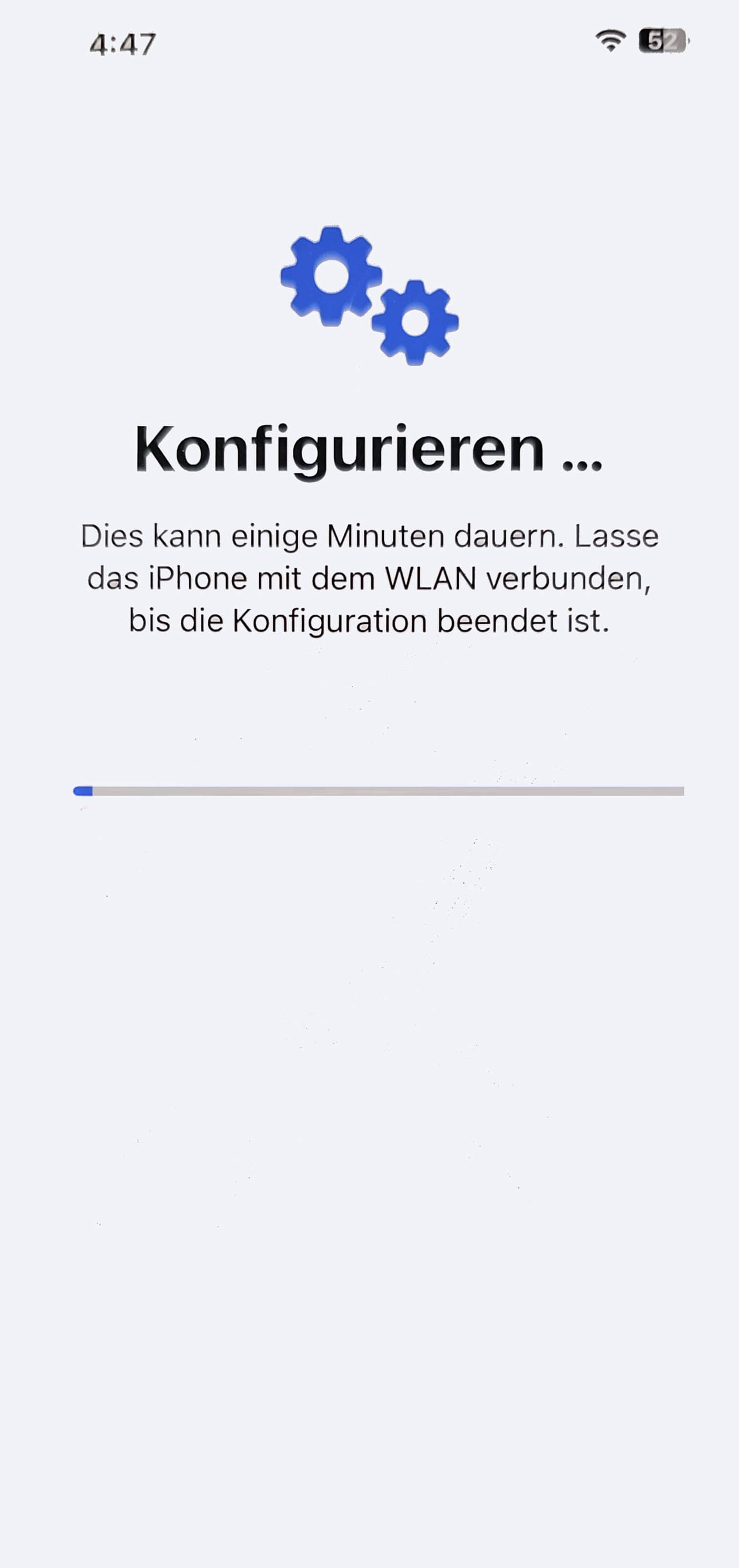 Apple iPhone Reparaturassistent konfiguration kalibrieren