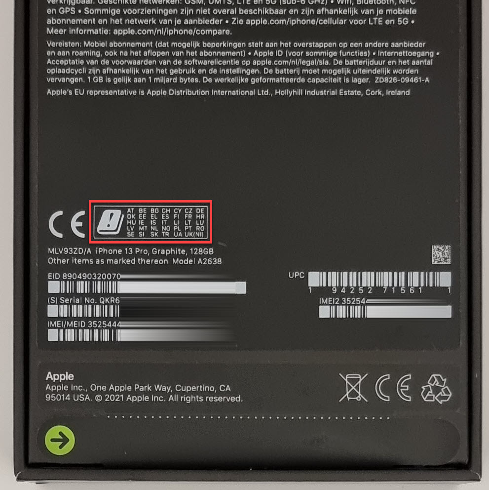 Apple iPhone 13 Pro 128 Gigabyte Graphite Europa-Version