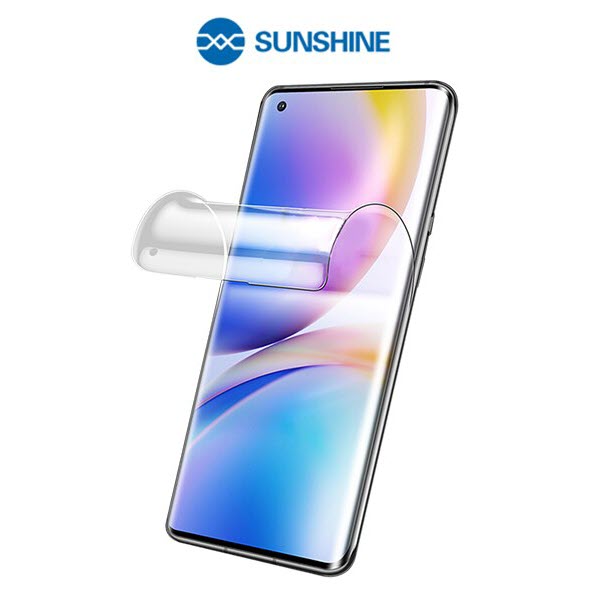 Hydrogel Displayschutzfolie auf Samsung Galaxy deckt das komplette Display ab