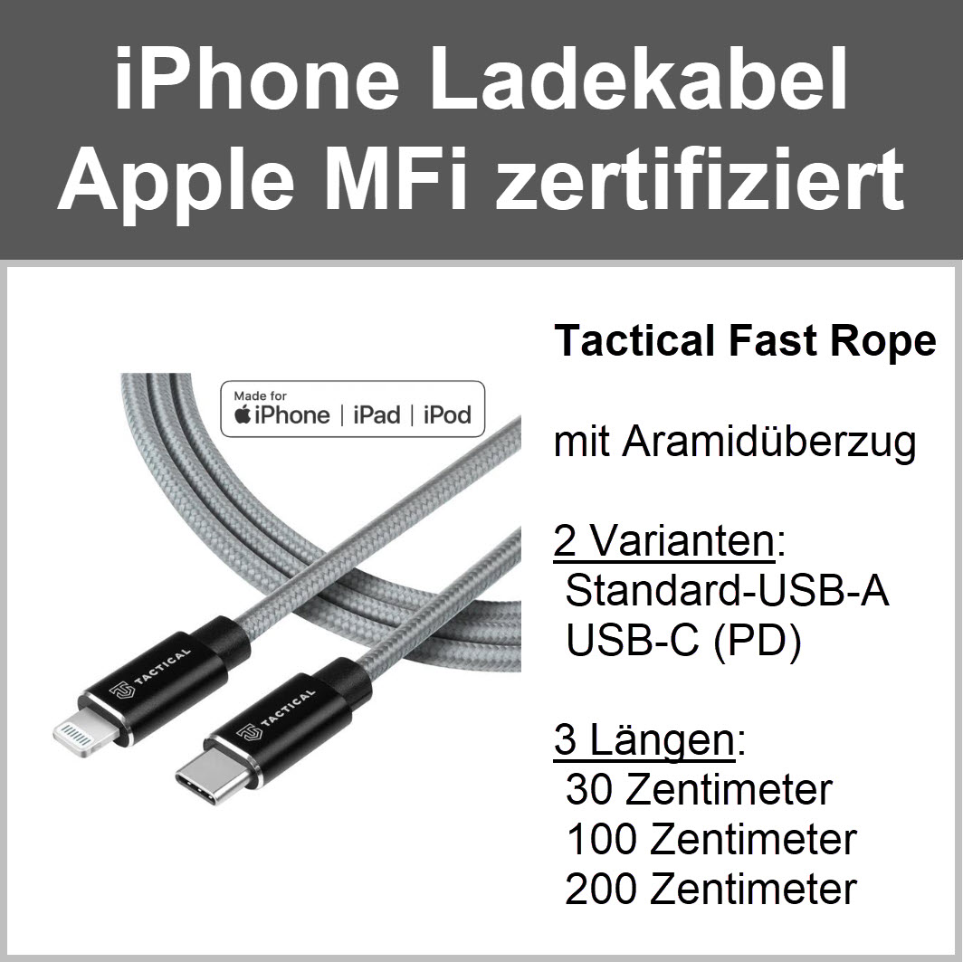 iPhone Ladekabel Apple MFi zertifiziert im Handyshop Linz kaufen oder online bestellen