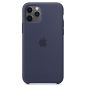 Preview: iPhone 11 Pro Max Silikon Case Midnight Blue blau Apple MWYW2ZM/A