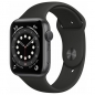 Preview: Apple Watch Series 6 44mm GPS Aluminium Space Gray M00H3FD/A NEU seitlich Handybörse Linz kaufen online bestellen