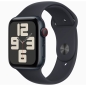 Preview: Apple Watch SE 2.Generation 40mm GPS Alu Midnight MR9X3QF/A seitlich online bestellen