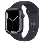 Preview: Apple Watch Series 7 45mm Cellular Alu Midnight mitternacht MKJP3FD/A NEU seitlich Handyzubehoer Linz kaufen