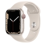 Preview: Apple Watch Series 7 45mm Cellular Alu Starlight Polarstern MKJQ3FD/A NEU seitlich Handyzubehoer Linz kaufen