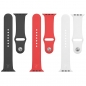 Preview: Apple Watch Standard Silicone Band schwarz rot weiß TACTICAL Handyshop Linz kaufen