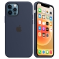 Mobile Preview: iPhone 12 Pro Max Silikon Case navy blue blau mit MagSafe Apple original MHLD3ZM MHL43ZM Handyzubehör Linz kaufen