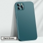 Preview: Glas Cover Dark Green dunkelgrün matt für iPhone 13 Pro Max im Handyshop Linz kaufen oder bestellen