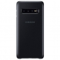 Preview: CLEAR View Cover für Samsung Galaxy S10 in schwarz EF-ZG973 hinten Handyshop online bestellen