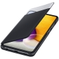 Preview: Galaxy A72 Smart S View Wallet Cover schwarz EF-EA725PBEGEU liegend Online bestellen