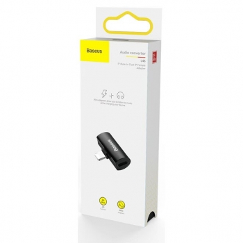 Adapter Apple Lightning Splitter auf 2 x Lightning Baseus CAL46-01 schwarz