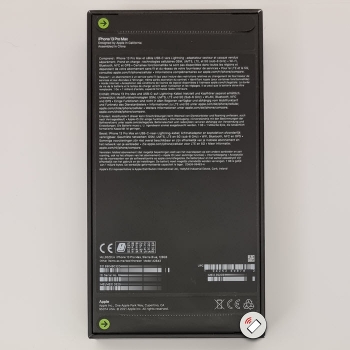 Preview: Apple iPhone 13 Pro Max 128 Gigabyte Sierra Blue blau Box hinten Handybörse online bestellen