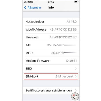 iPhone Sim-Lock gesperrt A1-Simlock entfernen freischalten Simunlock Handyshop Linz kaufen online bestellen