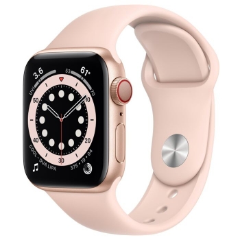 Preview: Apple Watch Series 6 40mm Cellular Aluminium Gold M06N3FD/A NEU seitlich Handybörse Linz kaufen online bestellen
