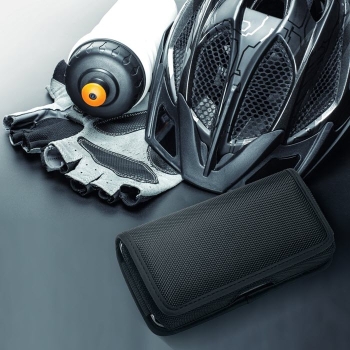 Handy Smartphone Gürteltasche Oxford horizontal in schwarz am Tisch Zubehör in Linz kaufen