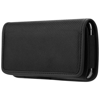 Preview: Handy Smartphone Gürteltasche Oxford horizontal in schwarz vorne Zubehör in Linz kaufen