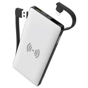 Preview: hoco S10 Power Bank wireless Qi induktiv iPhone Lighning 10000mAh weiß Handyzubehör online kaufen