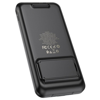 Preview: hoco S16 Powerbank kabellos laden mit Aufsteller 10000 mAh Rückseite Handyzubehör online bestellen