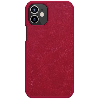 Nillkin Qin Book Case für iPhone 12 mini in rot hinten Handyshop online bestellen