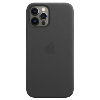 iPhone 12 Pro Max Leder Case mit MagSafe schwarz Apple original MHKA3ZM Handyzubehör online bestellen