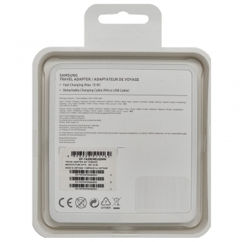 Preview: Ladegerät 2A mit Micro-USB Kabel Samsung EP-TA20EWEUGWW Box hinten Handybörse Linz kaufen online bestellen