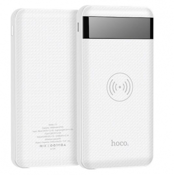 Preview: Induktive Power Bank zum kabellos Laden nach Qi Standard hoco J11 weiß Handybörse online bestellen