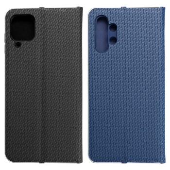 Samsung Galaxy A12 A13 Klapphüllen LUNA Book Carbon schwarz blau inten Handyzubehör Linz kaufen bestellen