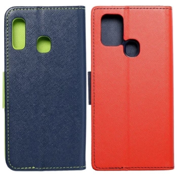 Samsung Galaxy A20e A21s Fancy Book Case blau rot hinten Handyzubehör Linz kaufen bestellen