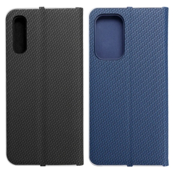 Samsung Galaxy A50 A51 A52s A53 Klapphüllen LUNA Book Carbon schwarz blau inten Handyzubehör Linz kaufen bestellen