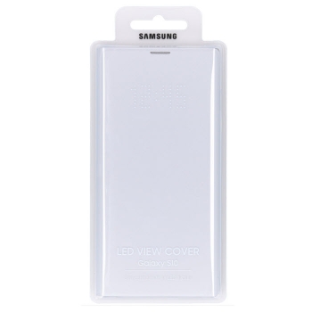 LED View Cover für Samsung Galaxy S10 in weiß EF-NG973 aufgeklappt Handyzubehör online bestellen