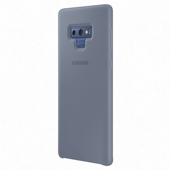 Silicone Cover für Samsung Galaxy Note 9 in blau EF-PN960 schräg Handyzubehör Linz kaufen