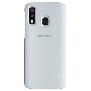 Preview: Wallet Cover für Samsung Galaxy A40 in weiß EF-WA405 hinten Handyshop online bestellen