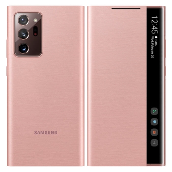 Preview: Smart Clear View Cover Galaxy Note 20 Ultra EF-ZN985CAE bronze vorne Handyshop online bestellen