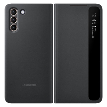 Preview: Smart Clear View Cover für Samsung Galaxy S21 Plus in schwarz EF-ZG996CBE Handyshop Linz kaufen