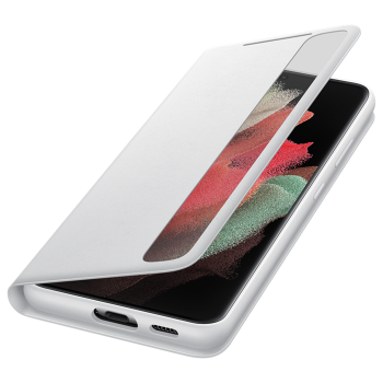 Smart Clear View Cover für Samsung Galaxy S21 Ultra in grau EF-ZG998CJE offen Handyzubehör Linz kaufen