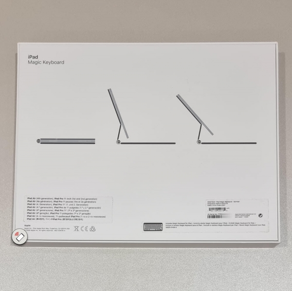 Apple iPad Magic Keyboard 11" für iPad Pro und Air Apple MXQT2D/A Box hinten Handyshop online bestellen