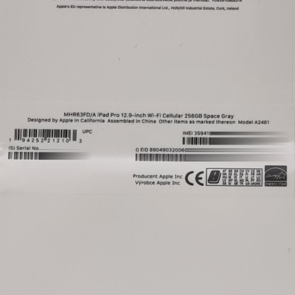Apple iPad Pro 12.9" 256 Gigabyte 5G A2461 Space Gray NEU Box Aufkleber Handyzubehör Linz kaufen bestellen