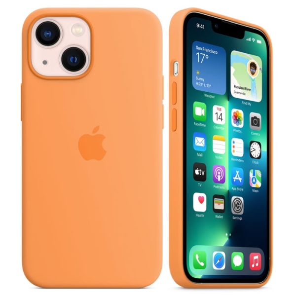 iPhone 13 mini Silikon Case marigold Apple MM1U3ZM/A