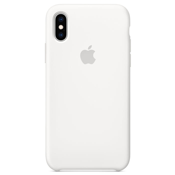 iPhone X XS Silikon Case White weiß Apple MQGL2ZM/A