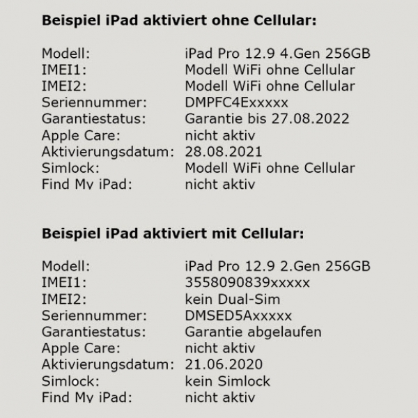 Apple Statusabfrage IMEI-Check Ergebnis Simlock iCloud "mein iPhone/iPad suchen" Alter Handyshop online bestellen Apple Statusabfrage IMEI-Check Ergebnis Simlock iCloud "mein iPhone/iPad suchen" Alter Handyshop online bestellen