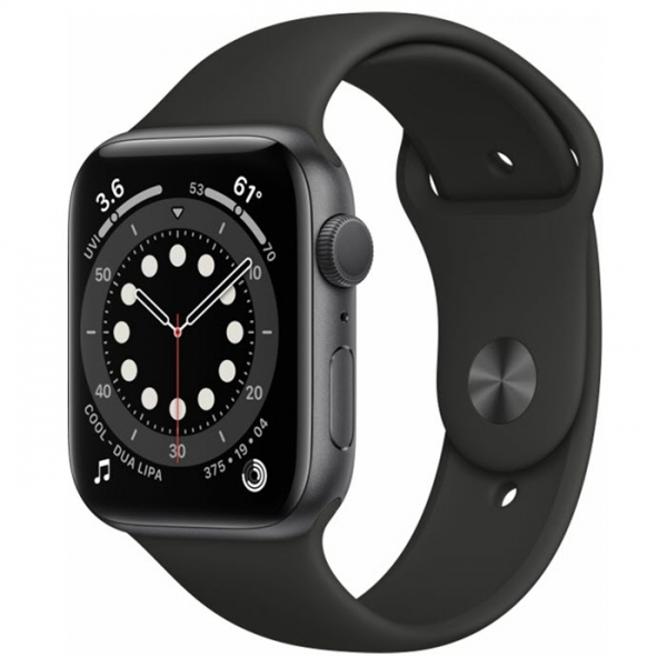 Apple Watch Series 6 44mm Cellular Aluminium Space Gray MG2E3FD/A NEU seitlich Handybörse Linz kaufen online bestellen