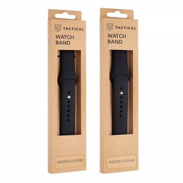 Apple Watch Standard Silicone Band schwarz Box TACTICAL Handyzubehör Linz kaufen