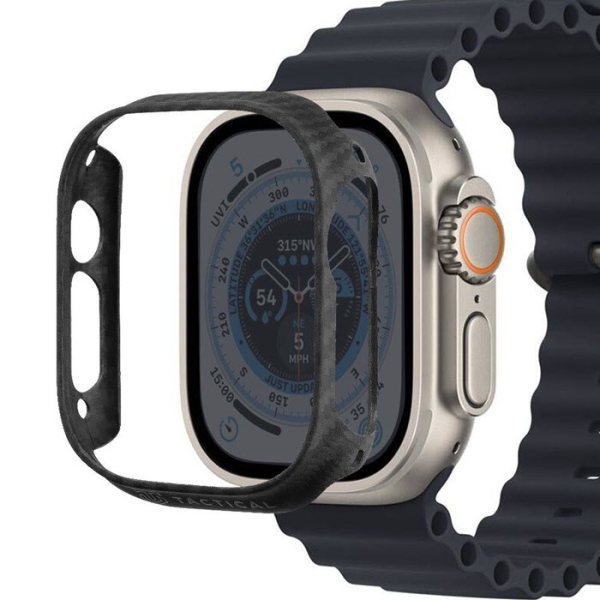 Apple Watch Ultra 49mm Aramid Cover in Carbon-schwarz Tactical Zulu im Handyshop Linz bestellen