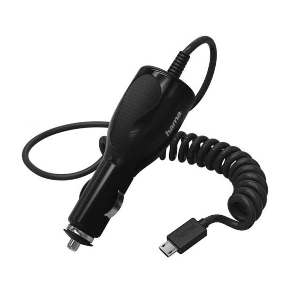 Auto KFZ Ladegerät Micro-USB gewendeltes Kabel hama 104830 Handyzubehör Linz kaufen online bestellen