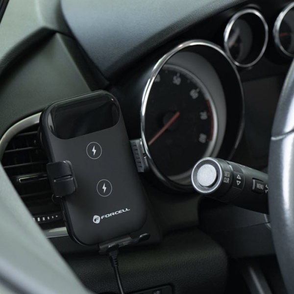 KFZ Autohalterung Qi Fast Charger kabellos laden FORCELL HS4 Lüftungsgitter Handyshop Linz kaufen KFZ Autohalterung Qi Fast Charger kabellos laden FORCELL HS4 Lüftungsgitter Handyshop Linz kaufen