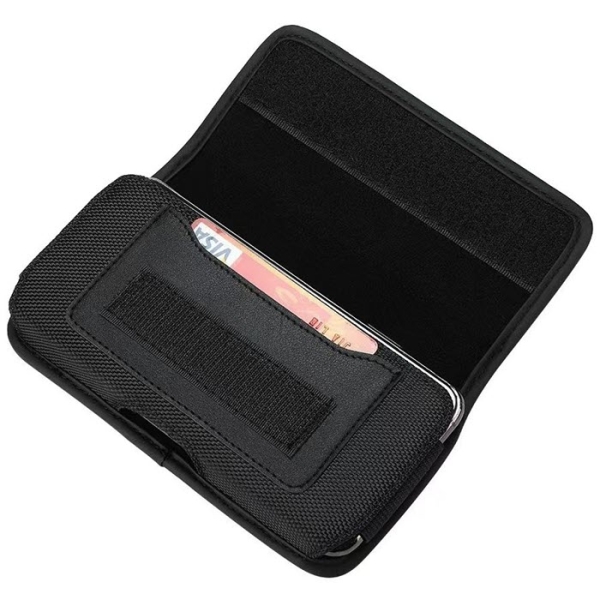 Handy Smartphone Gürteltasche Oxford horizontal in schwarz offen Zubehör in Linz kaufen
