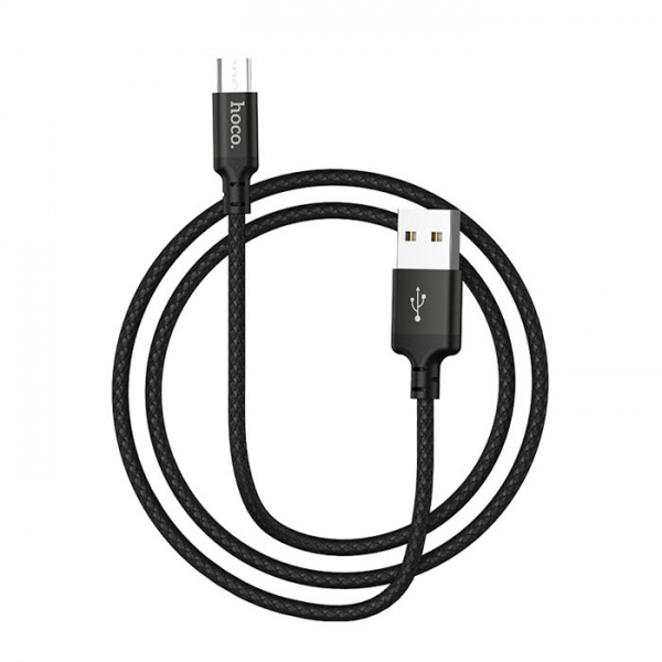 MicroUSB Ladekabel hoco X14 Textil 1-2 Meter schwarz Kabel Handybörse Linz kaufen online bestellen