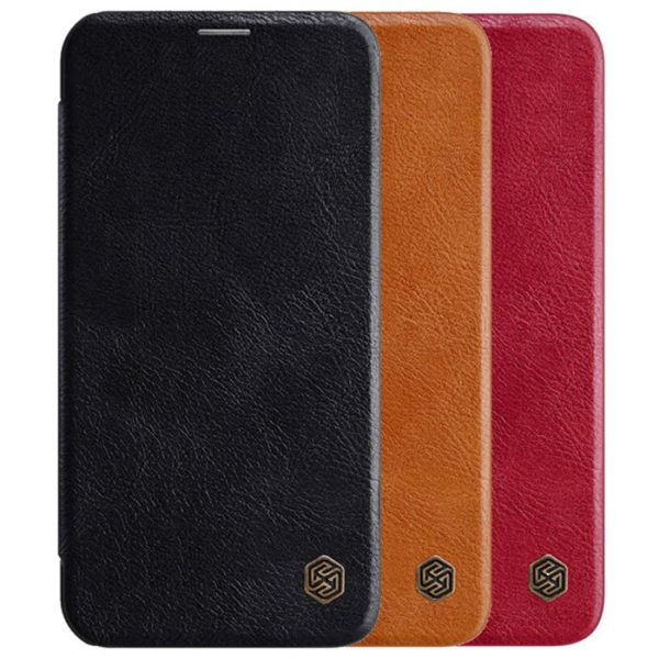 Nillkin Qin Book Case für iPhone in schwarz braun rot Handyshop Linz kaufen