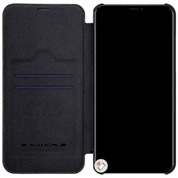 Nillkin Qin Book Case für 12er iPhones in schwarz innen Handyshop online bestellen