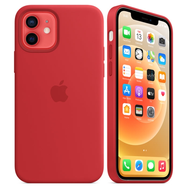 iPhone 12 mini Silicone Case rot red mit MagSafe Apple original MHKW3ZM MHL63ZM Handyshop online bestellenbestellen